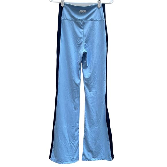 Ayda Activewear Flare Legging Light Blue Navy UNC Women's Medium - Picture 7 of 8